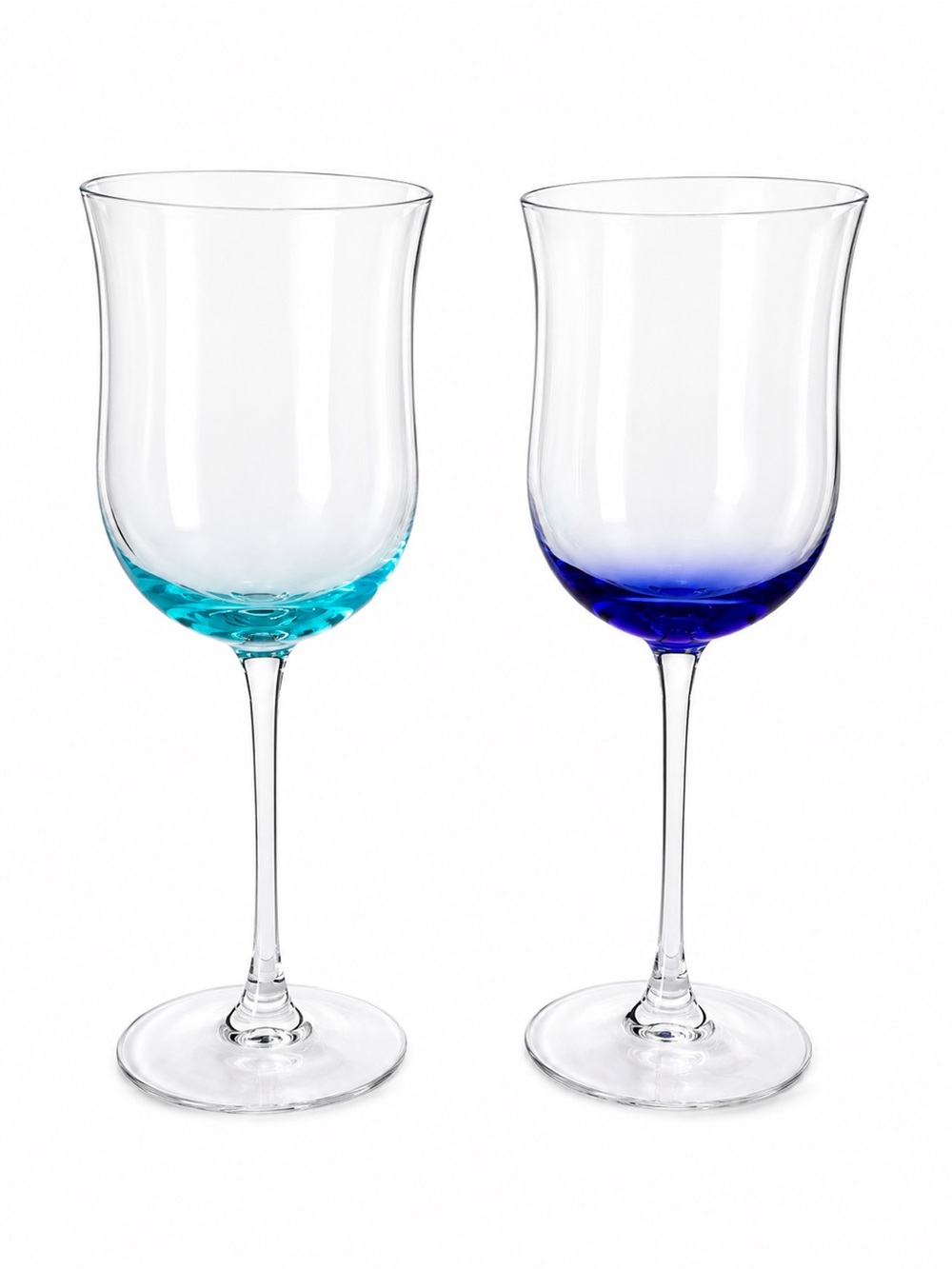 Vintage Lenox “Gems” Wine Glasses Set- Blue & Teal